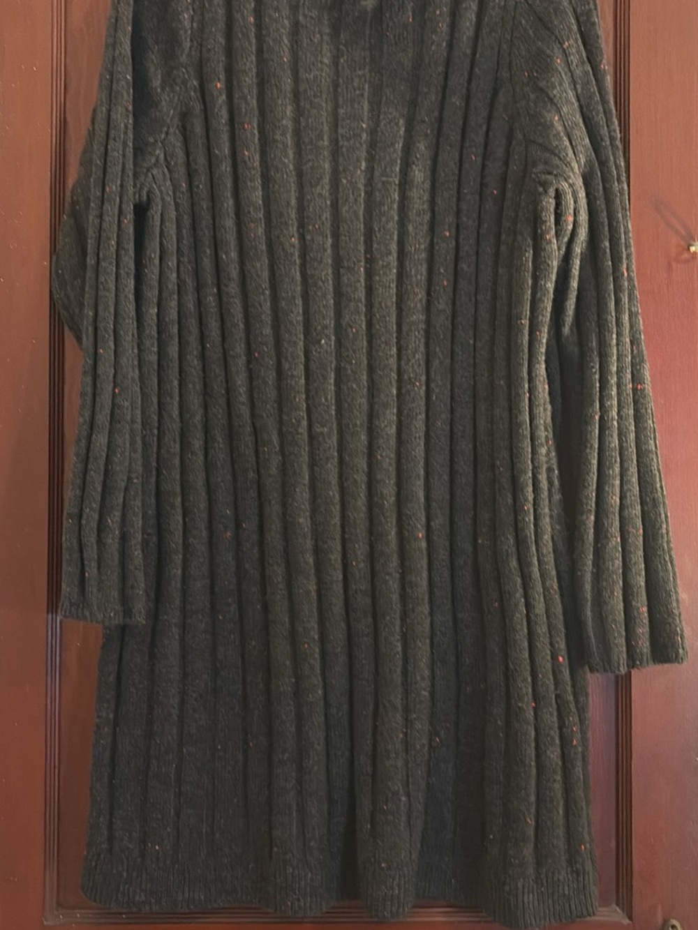 Madewell Dark Heather Ribbed Crewneck Sweater Dress